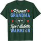 T1D Proud Grandma Diabetes Awareness Type 1 Insulin Pancreas T-Shirt - T-Shirt | Forest