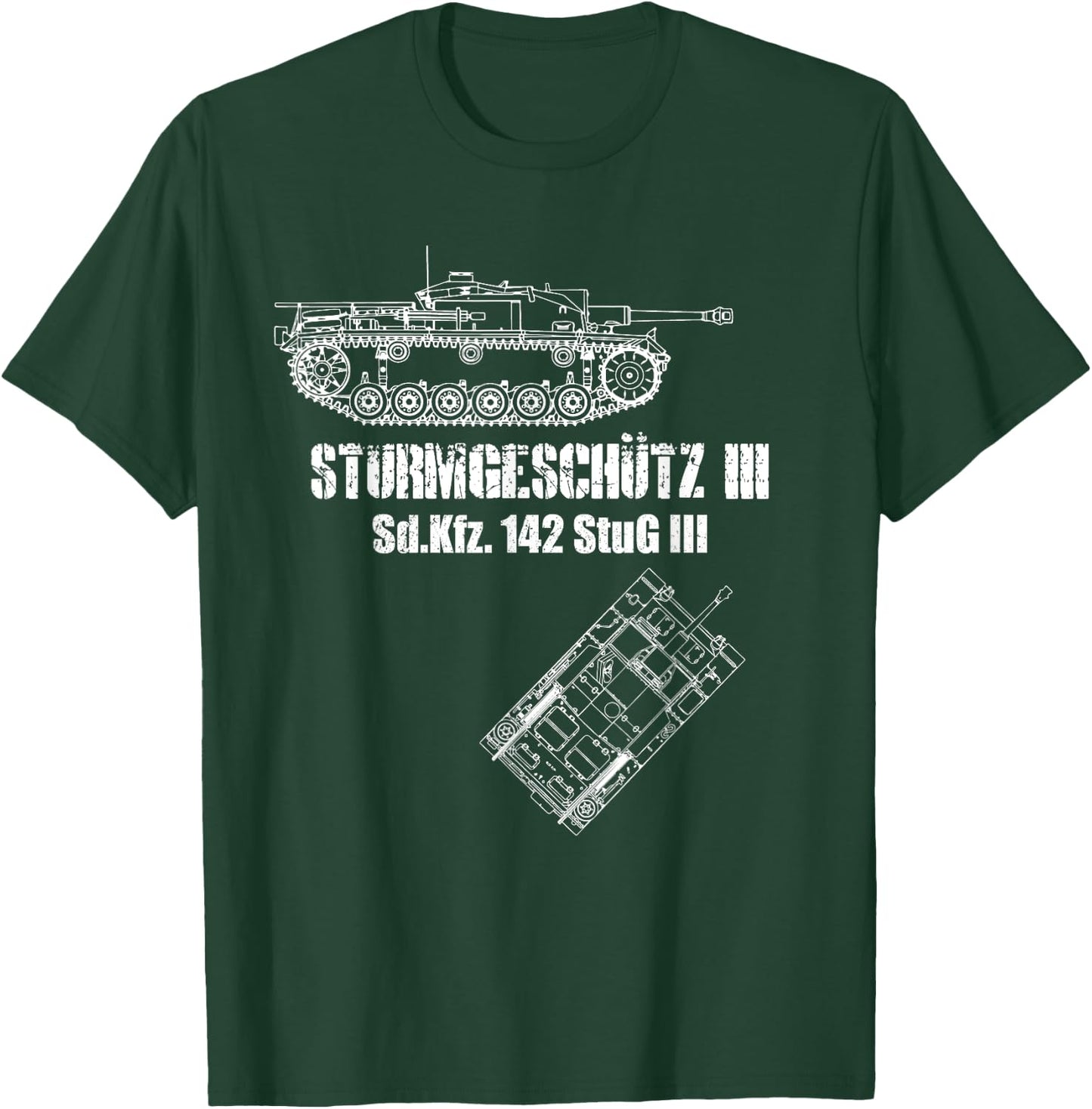 Sturmgeschutz III StuG 3 tank German Wehrmacht SdKfz 142 T-Shirt - T-Shirt | Forest