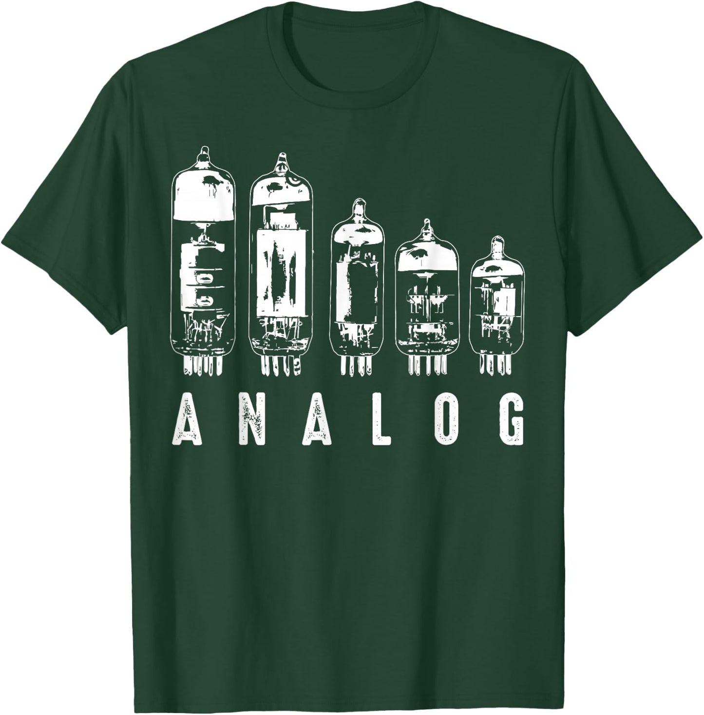Cool Analogue Vacuum Tubes Gift Funny Electron Valve Lover T-Shirt - T-Shirt | Forest
