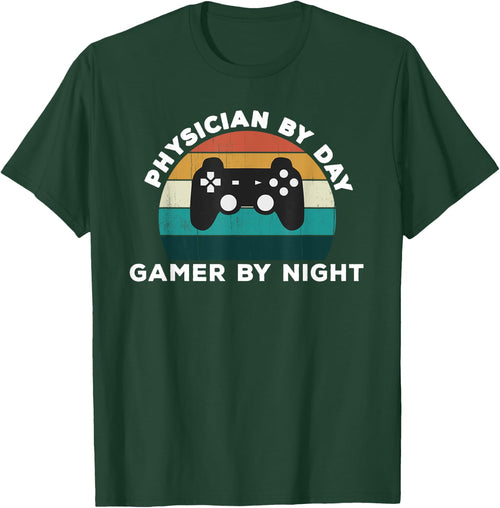 Funny Physician By Day Gamer By Night Dr Video Game Lover