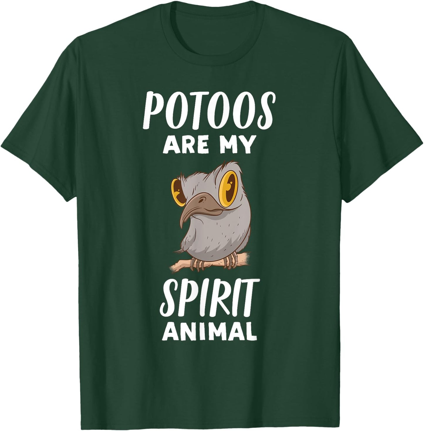 Potoos Are My Spirit Animal | Funny Potoo Bird Lover T-Shirt - T-Shirt | Forest