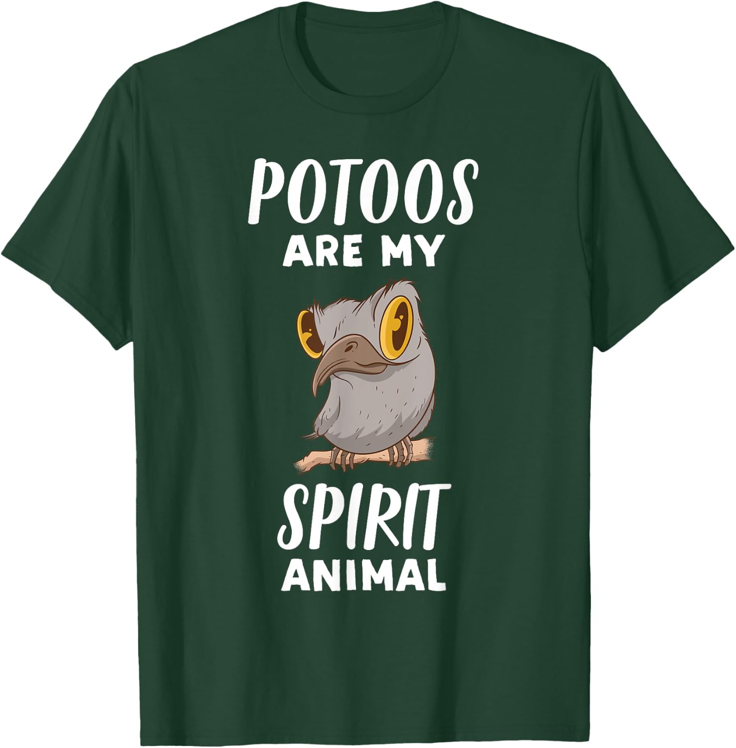 Potoos Are My Spirit Animal | Funny Potoo Bird Lover T-Shirt - T-Shirt | Forest