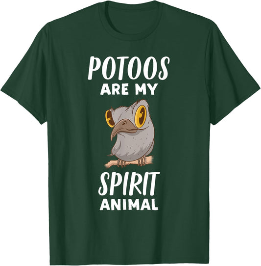 Potoos Are My Spirit Animal | Funny Potoo Bird Lover T-Shirt - T-Shirt | Forest