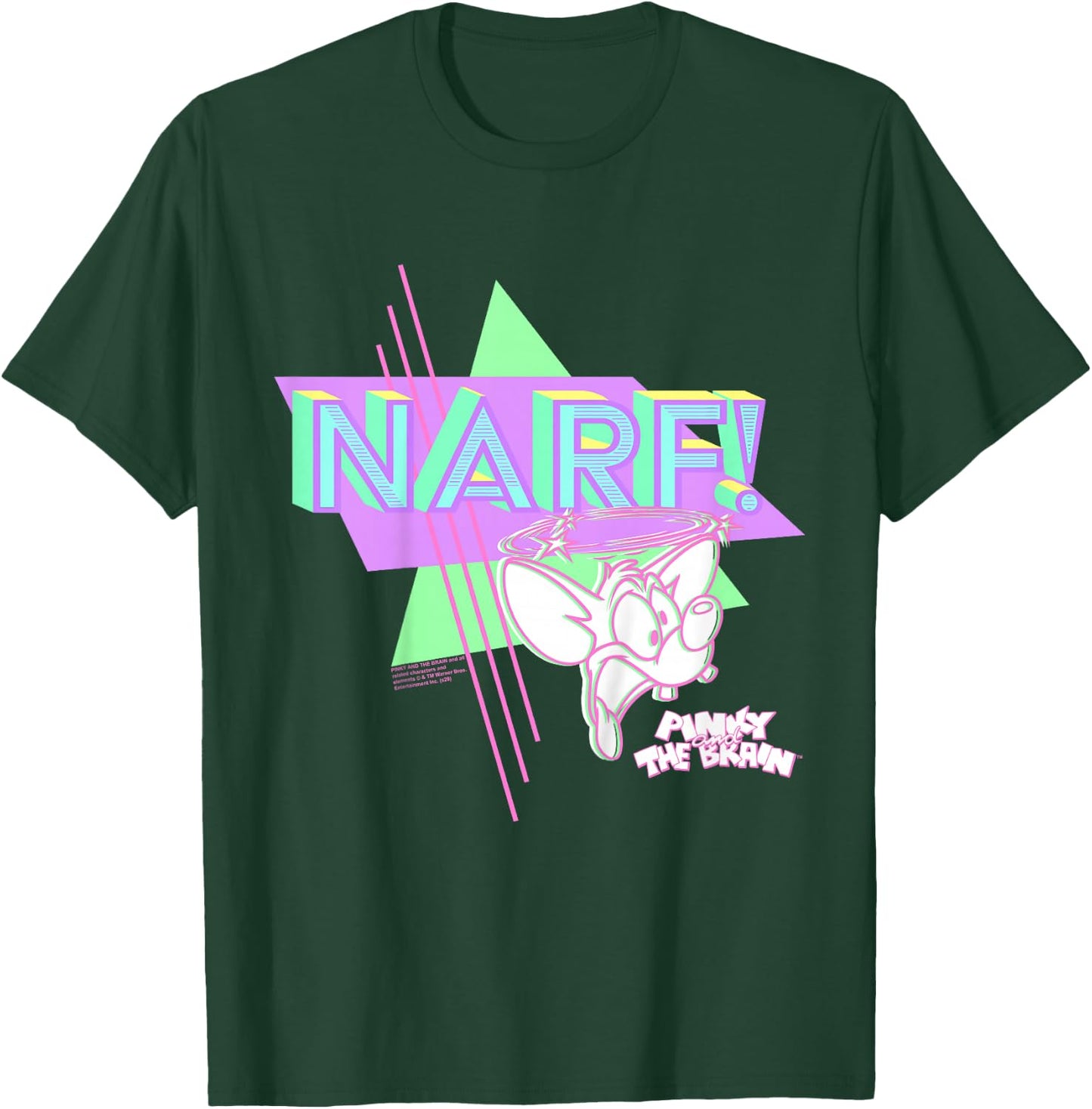 Pinky And The Brain Pinky Narf Neon T-Shirt - T-Shirt | Forest