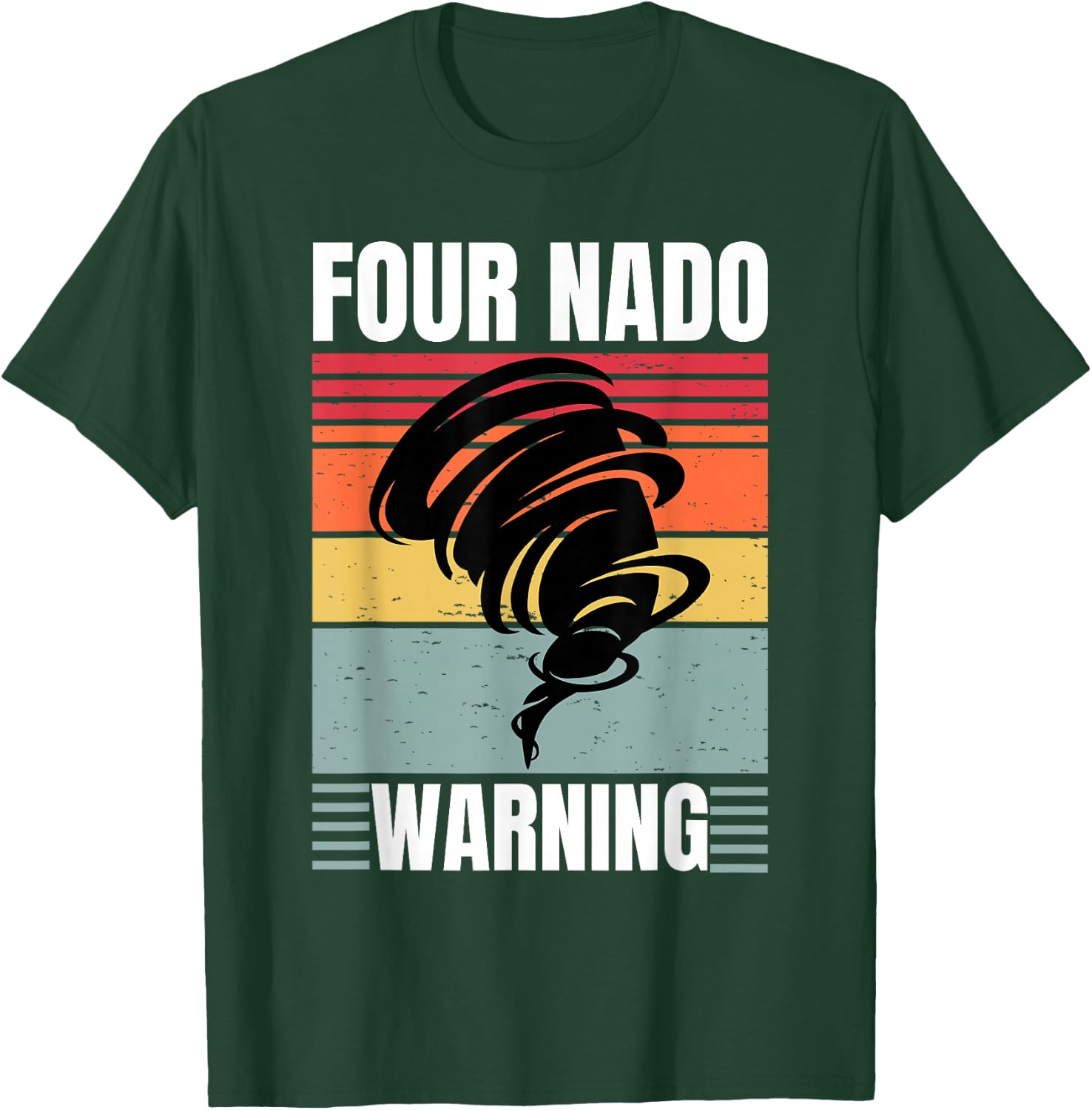Four Nado Fournado 4th Birthday 4 Years Old Kids Boys girls T-Shirt - T-Shirt | Forest