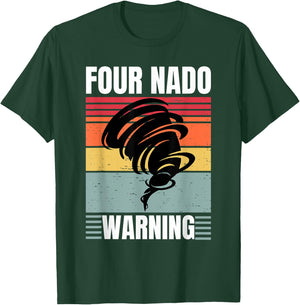 Four Nado Fournado 4th Birthday 4 Years Old Kids Boys girls T-Shirt - T-Shirt | Forest