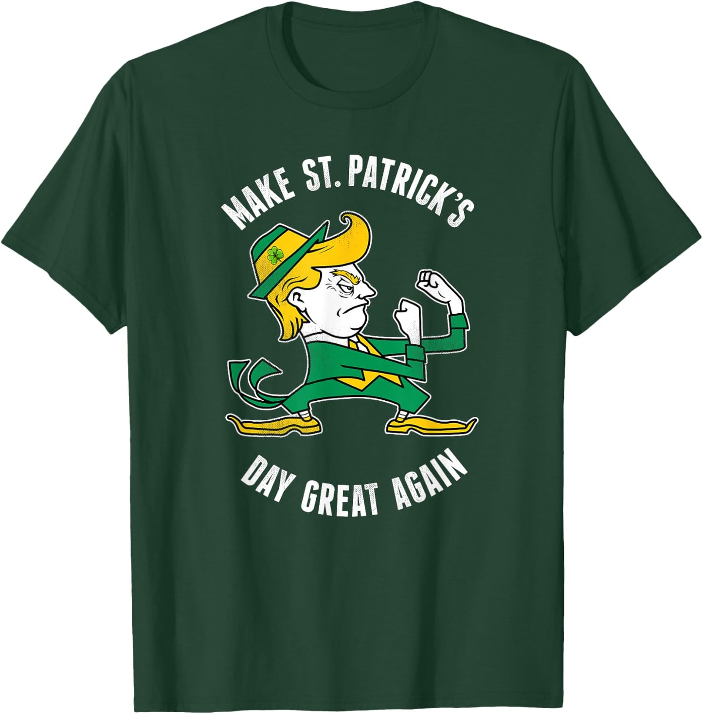 Make St. Patricks Day Great Again Irish Fighting Trump T-Shirt - T-Shirt | Forest