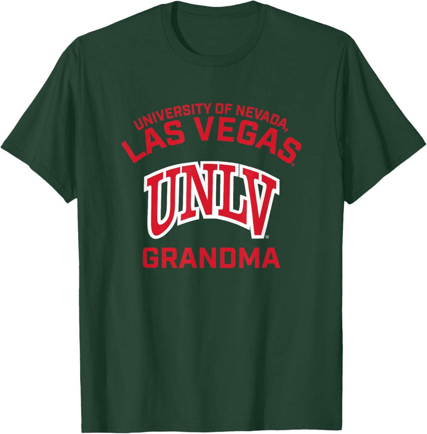 Nevada Las Vegas UNLV Rebels Arched Grandma T-Shirt - T-Shirt | Forest
