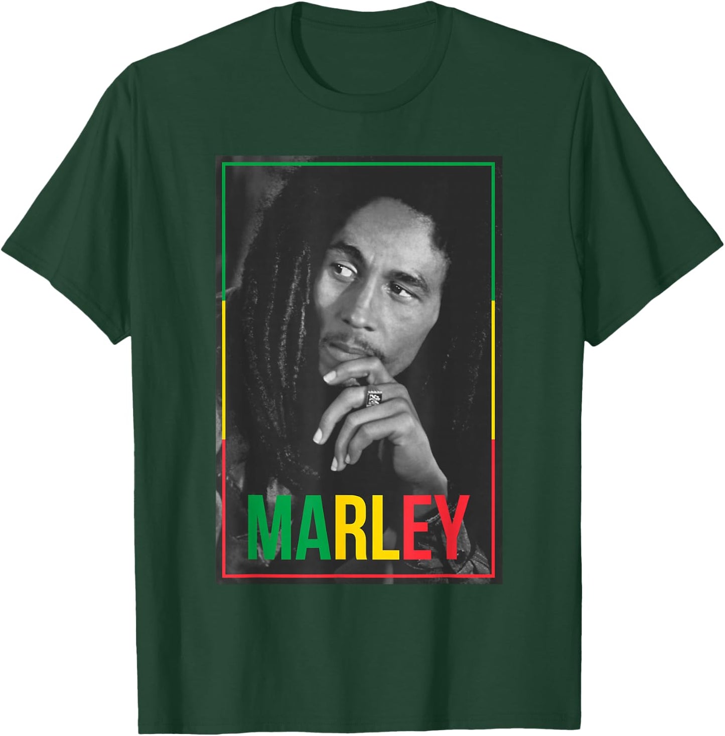 Official Bob Marley Photo White Small T-Shirt - T-Shirt | Forest