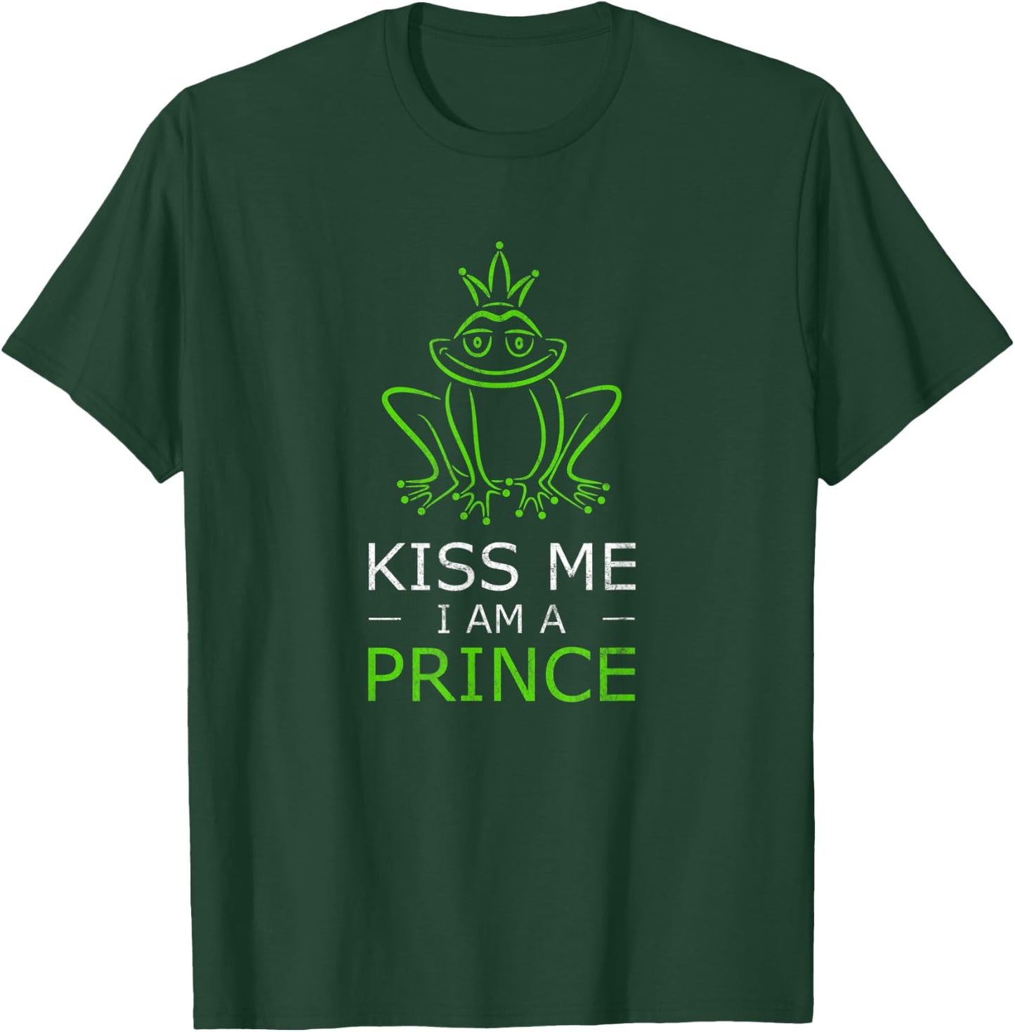 Frog - Kiss me, I am a Prince - Funny fairy tale T-Shirt - T-Shirt | Forest