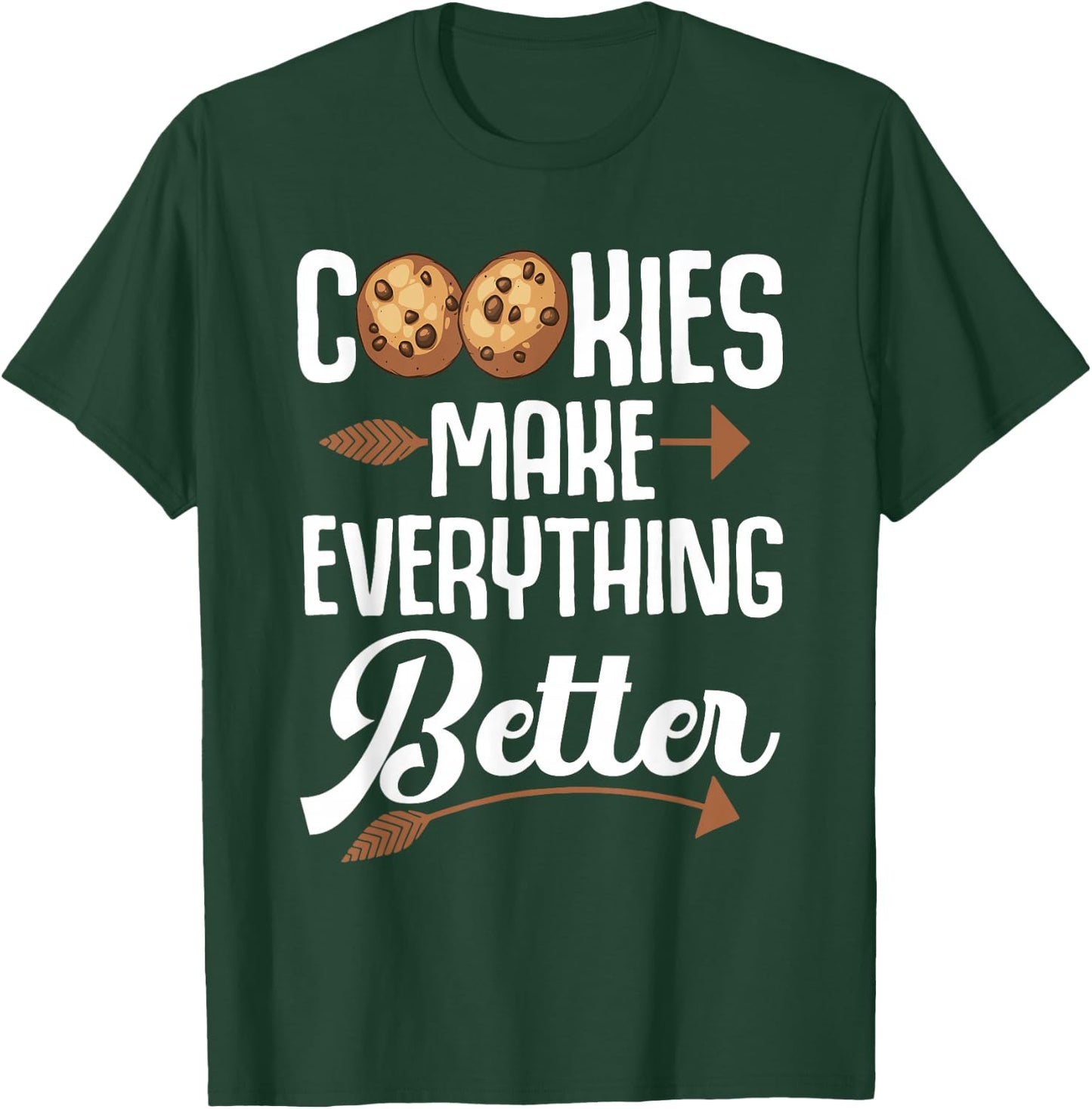 Funny Cookie Lover Art For Kids Men Women Pastry Chef Bakers T-Shirt - T-Shirt | Forest