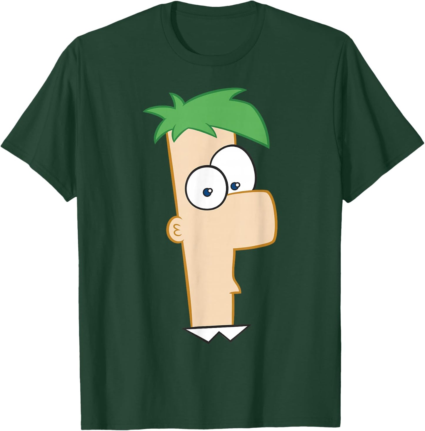 Disney Phineas And Ferb Large Ferb Face T-Shirt - T-Shirt | Forest