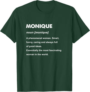 Monique Name T-Shirt - T-Shirt | Forest