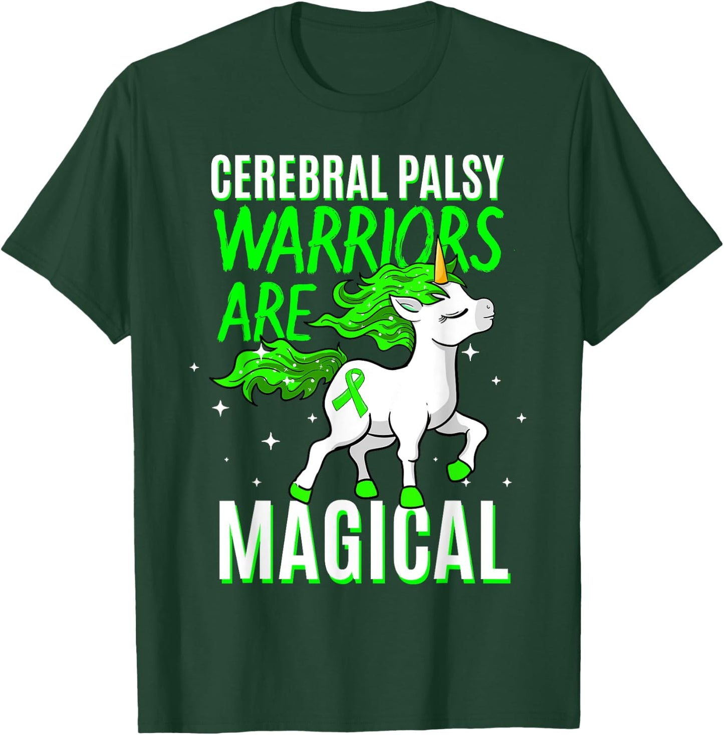 Cerebral Palsy Warriors Are Magical Cerebral Palsy T-Shirt - T-Shirt | Forest