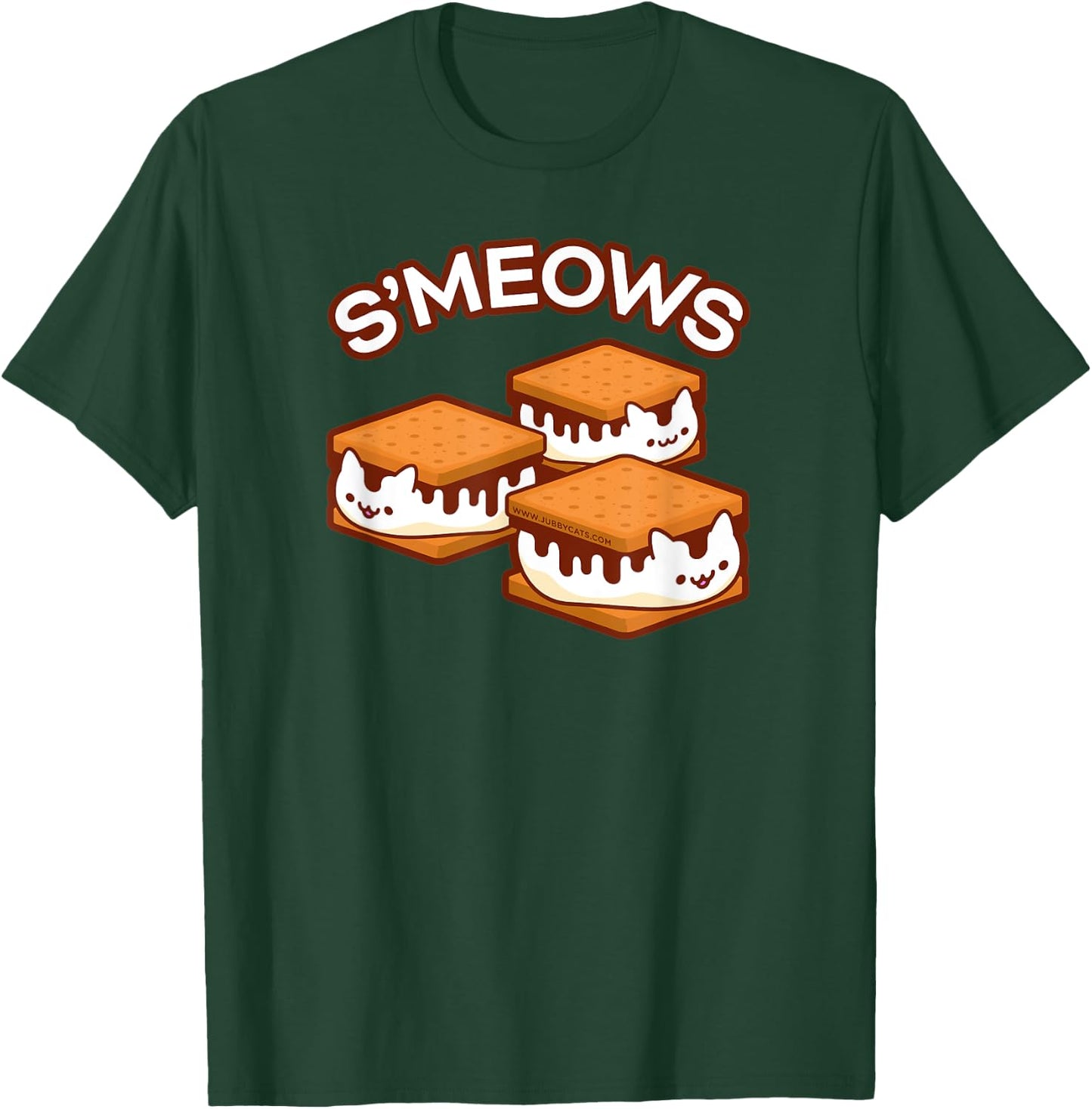 S'MEOWS - Cat S'Mores 3-Pack Men Women Kids T-Shirt - T-Shirt | Forest