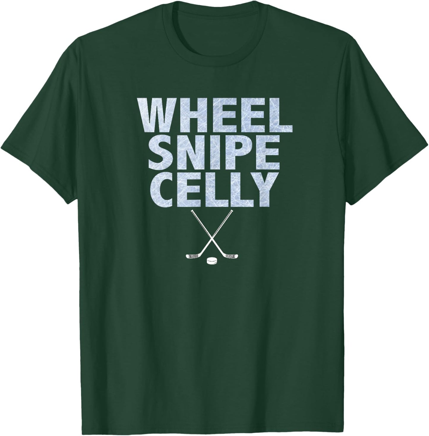 Wheel Snipe Celly Boys Hockey T-Shirt - T-Shirt | Forest