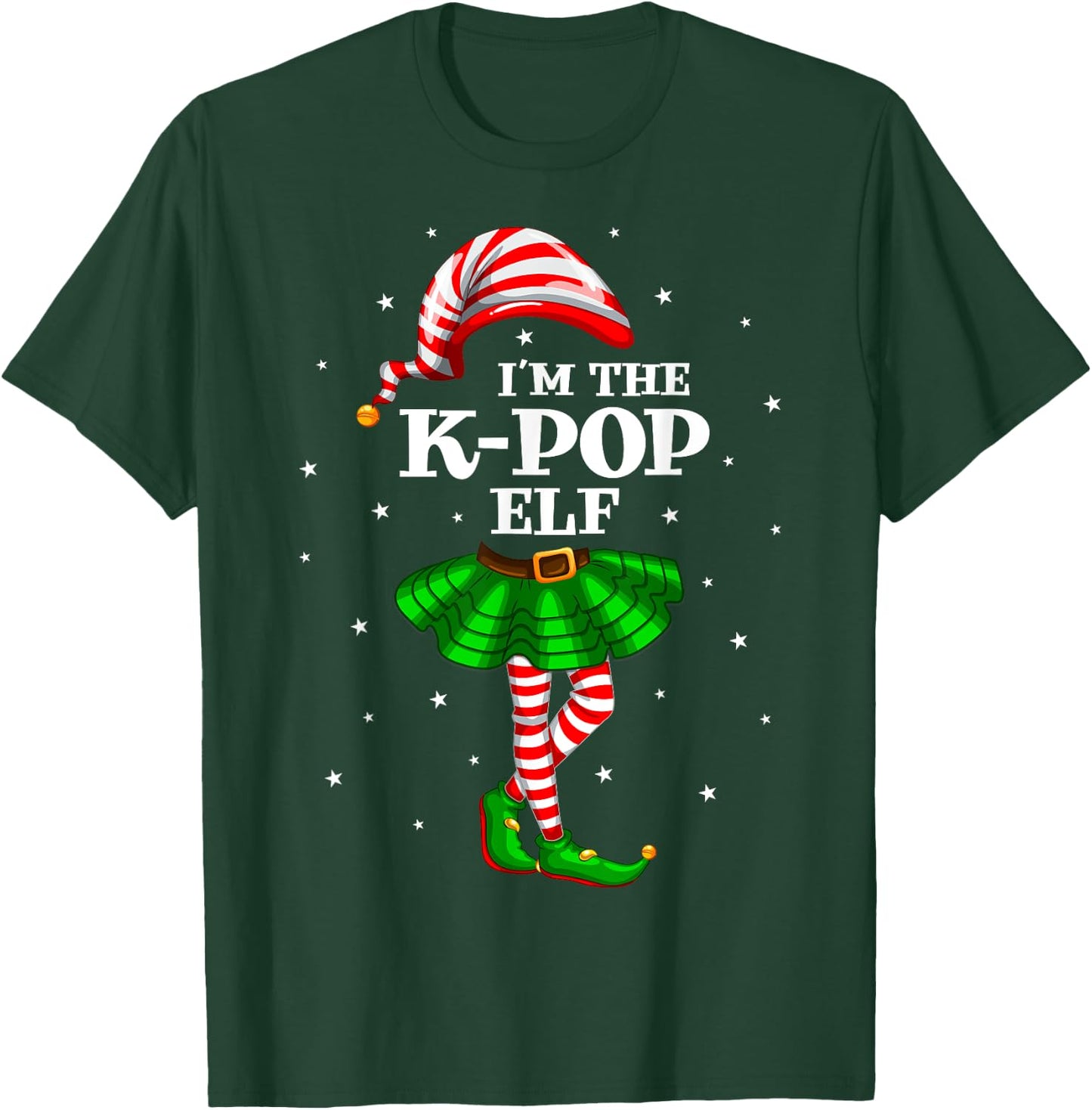 Matching Family Group I'm The K-Pop Elf Christmas T-Shirt - T-Shirt | Forest