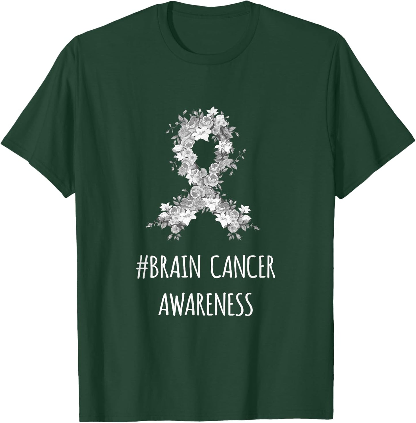 Brain Cancer Attention Shirt | Brain Cancer T-Shirt - T-Shirt | Forest
