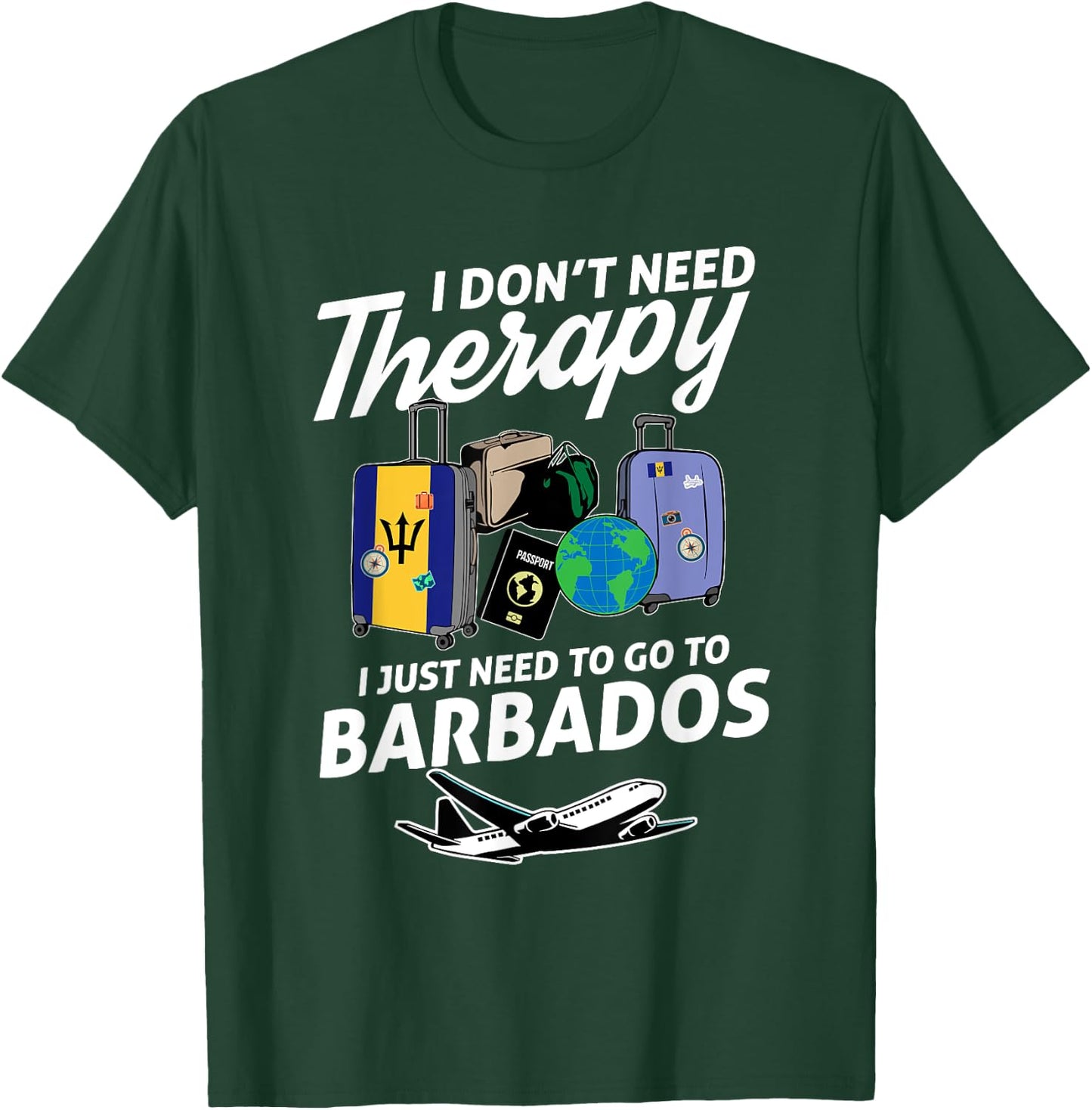 Barbados Flag I Barbados Flag I Vacation Barbados T-Shirt - T-Shirt | Forest