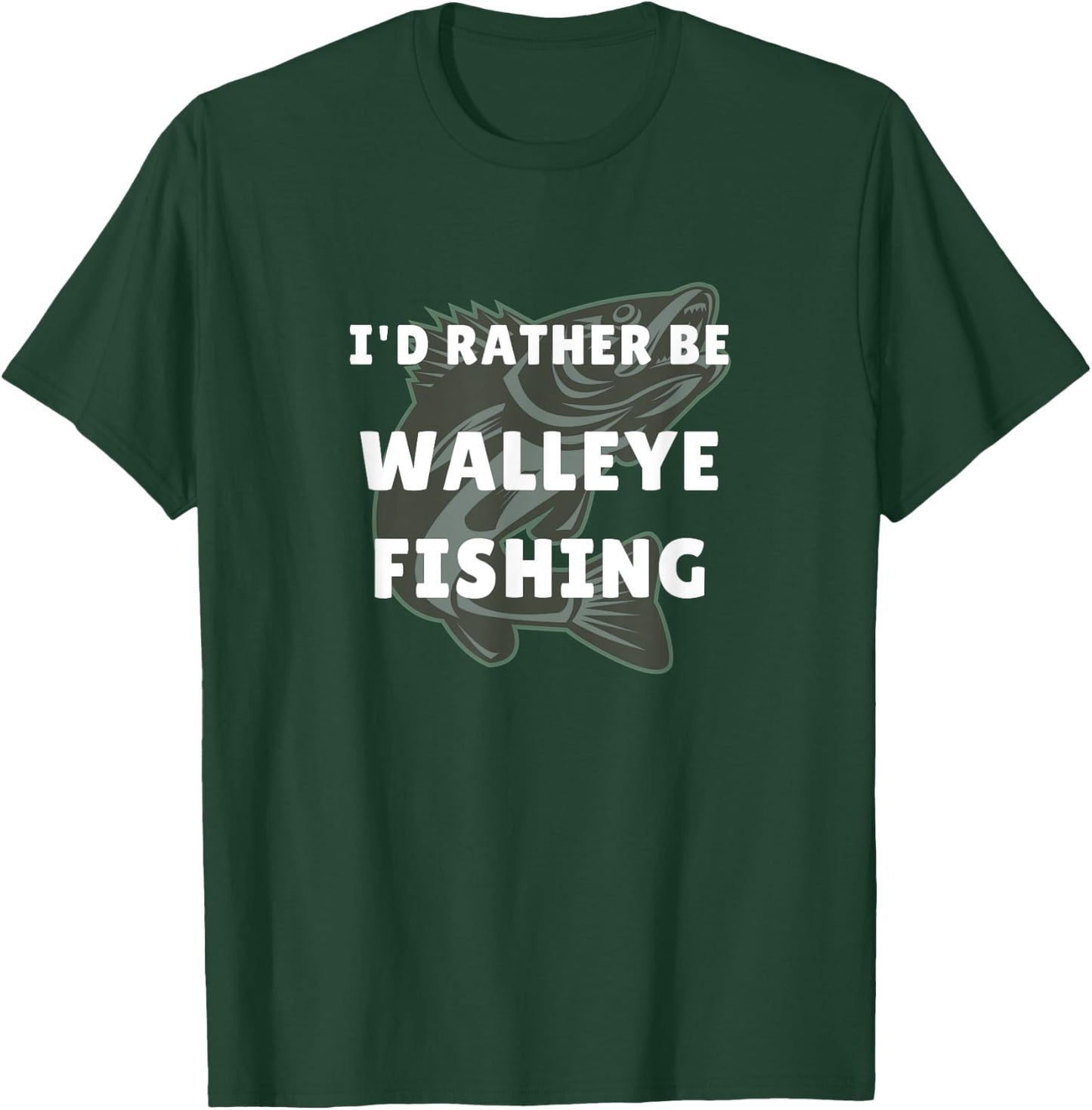 Walleye Fishing Gift Walleye Funny Fisher Men Walleye T-Shirt - T-Shirt | Forest