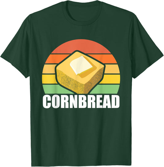Cornbread Corn Bread Baking Thanksgiving Redneck South USA T-Shirt - T-Shirt | Forest