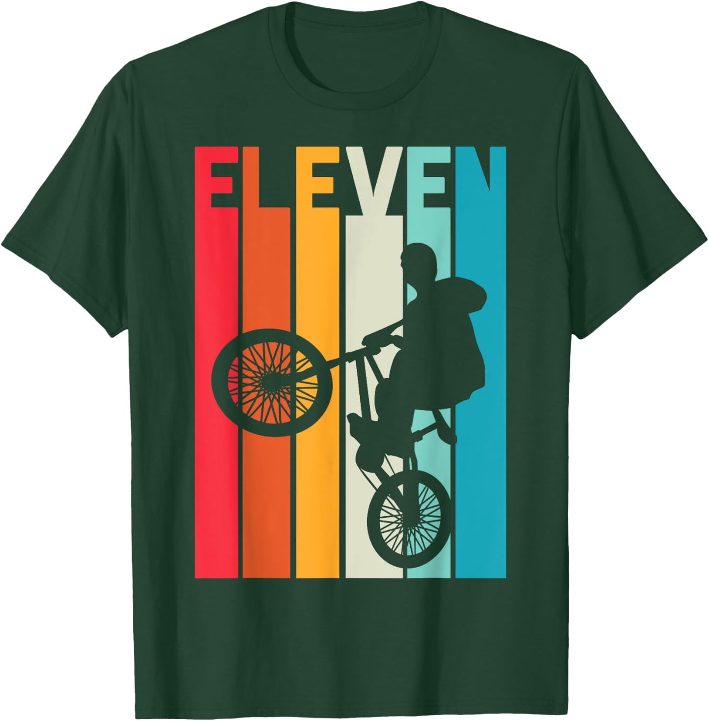 11 Year Old BMX Birthday Gift Party Boys Dirt Biking 11th T-Shirt - T-Shirt | Forest