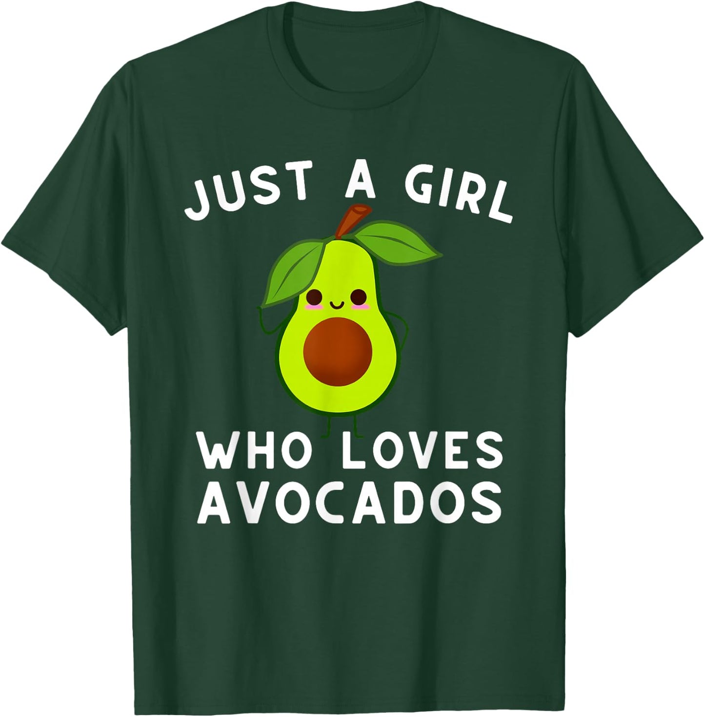 Just A Girl Who Loves Avocados - Avocado & Guacamole Small T-Shirt - T-Shirt | Forest
