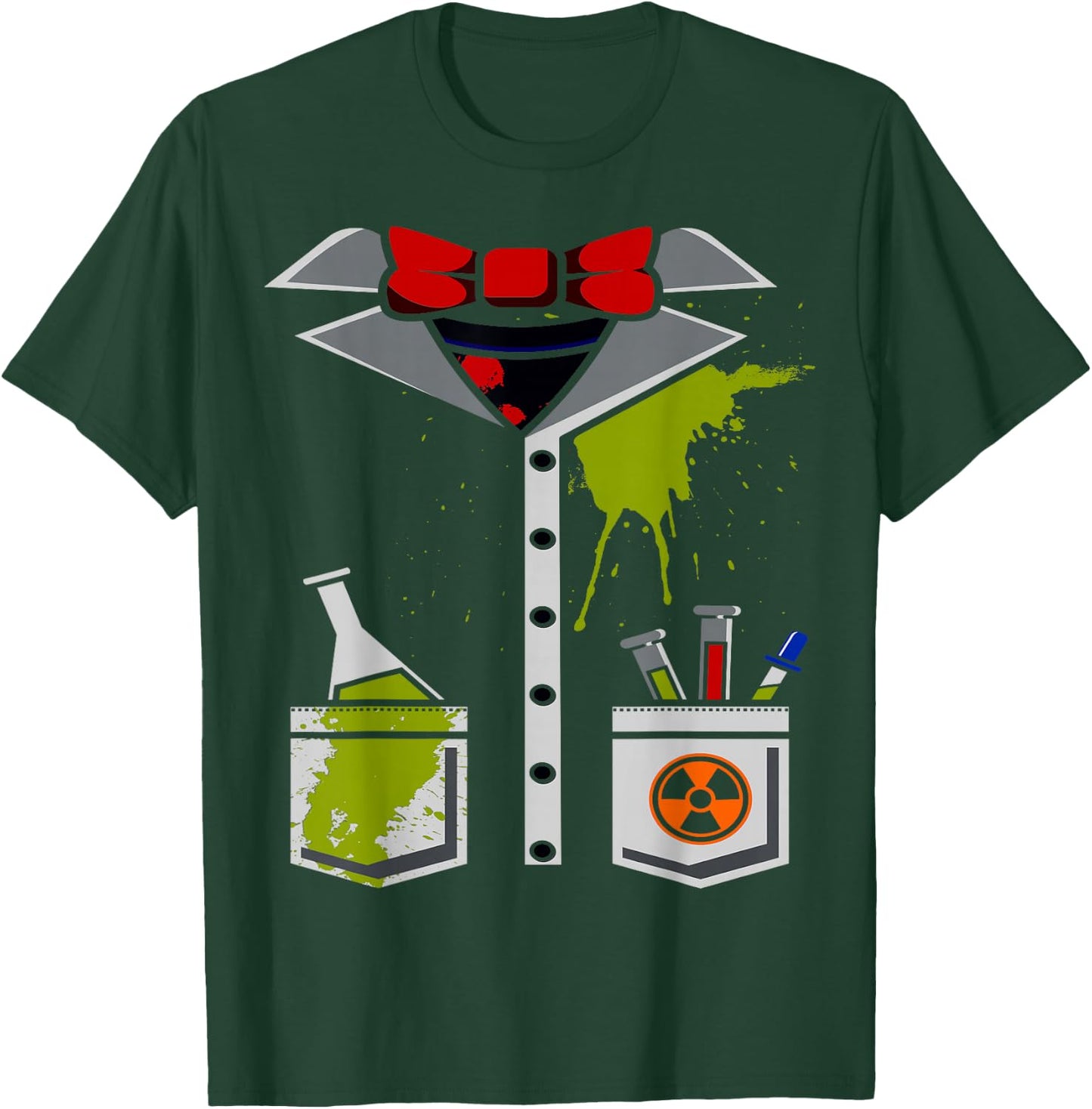 Mad Scientist Costume Halloween Carnival Science Chemistry T-Shirt - T-Shirt | Forest