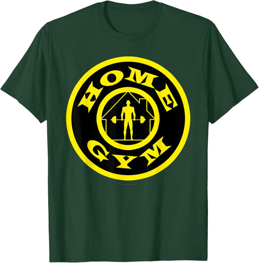 Home Gym Gold's Bodybuilding Weightlifting Fitness Parody T-Shirt - T-Shirt | Forest