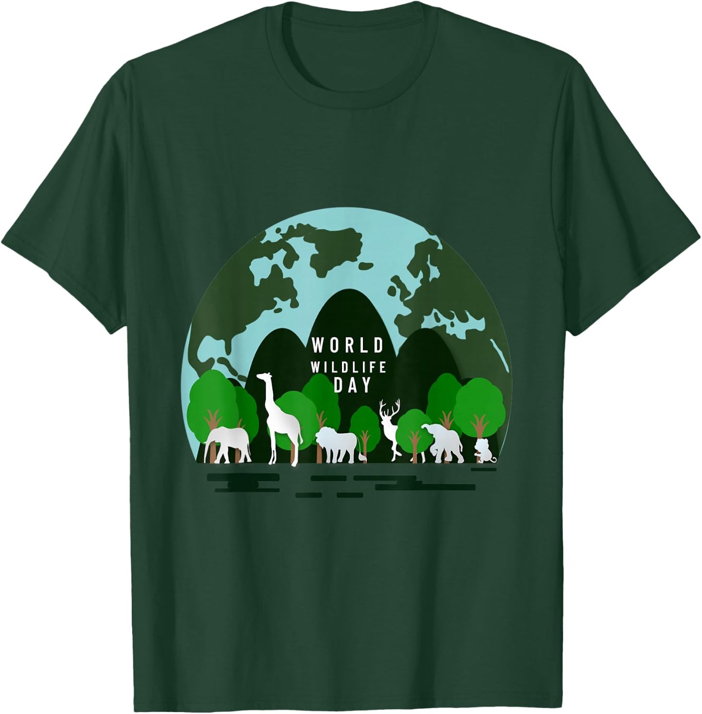 The World Wildlife Day Save Planet Gift Lovers Nature T-Shirt - T-Shirt | Forest