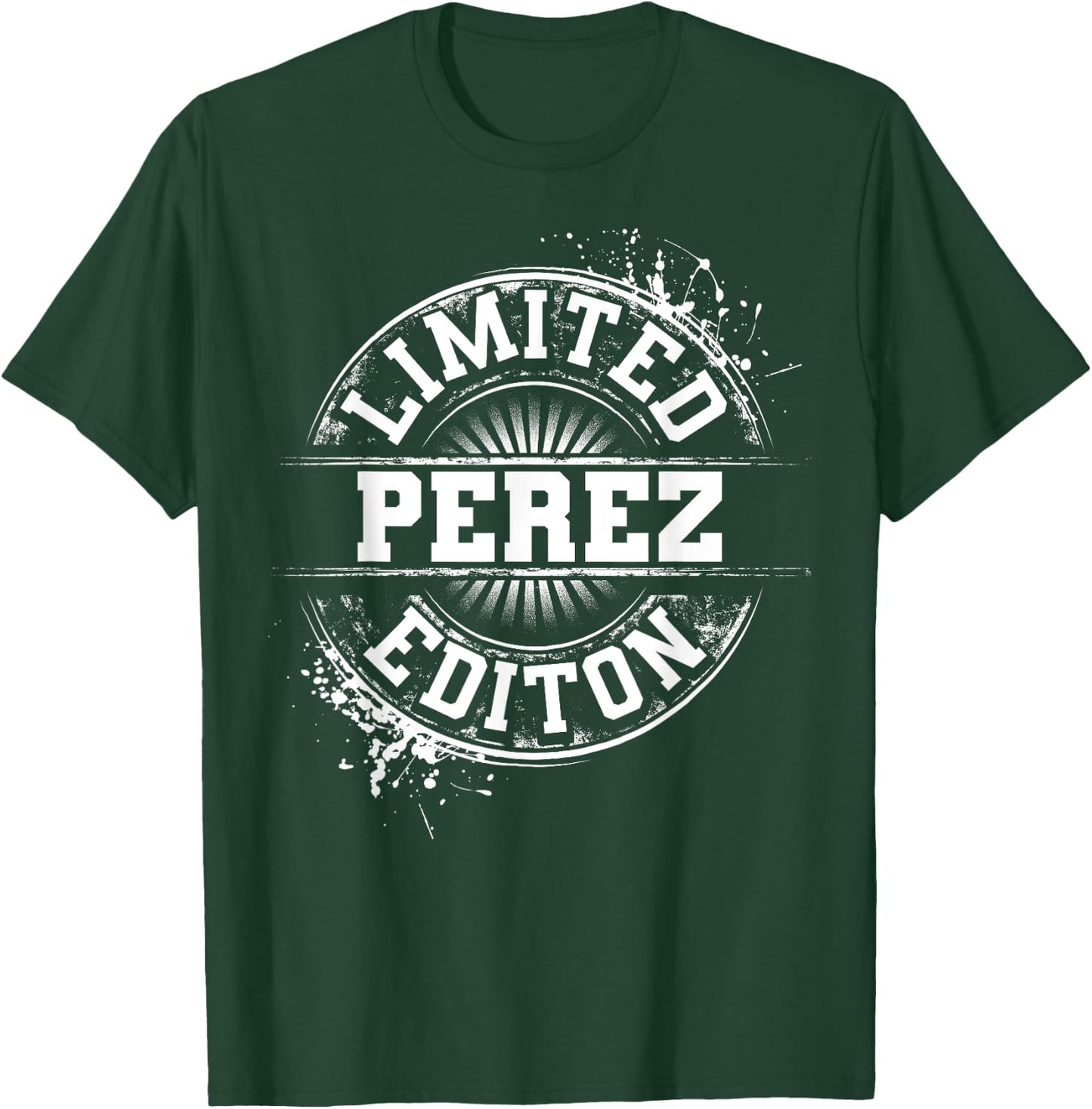 PEREZ Funny Surname Family Tree Birthday Reunion Gift T-Shirt - T-Shirt | Forest