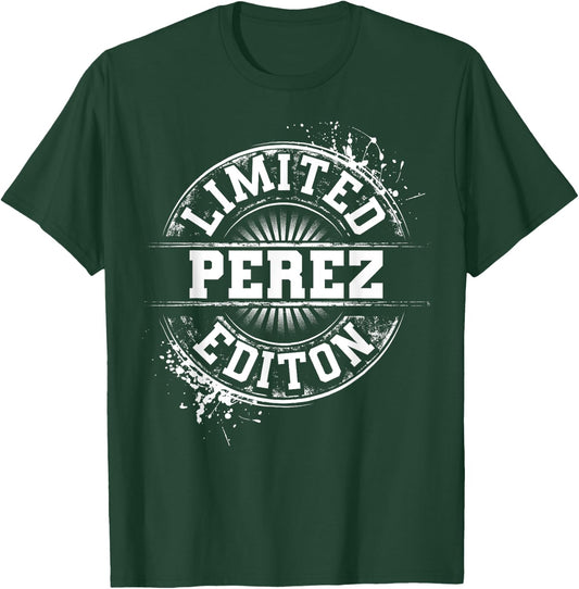 PEREZ Funny Surname Family Tree Birthday Reunion Gift T-Shirt - T-Shirt | Forest