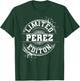 PEREZ Funny Surname Family Tree Birthday Reunion Gift T-Shirt - T-Shirt | Forest