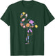 Flamingo Flower Silhouette Lover Gifts Lover Flamingos Gift T-Shirt - T-Shirt | Forest