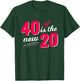 40 Is The New 20 40th Birthday Born 1980 40 Years Old Gift T-Shirt - T-Shirt | Forest