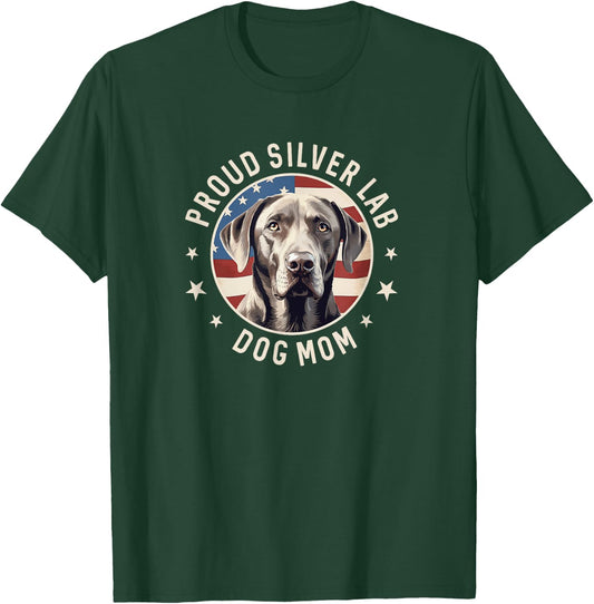 Proud Silver Labrador Retriever Dog Mom Women T-Shirt - T-Shirt | Forest