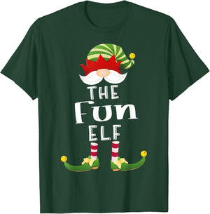 Fun Elf Group Christmas Funny Pajama Party T-Shirt - T-Shirt | Forest