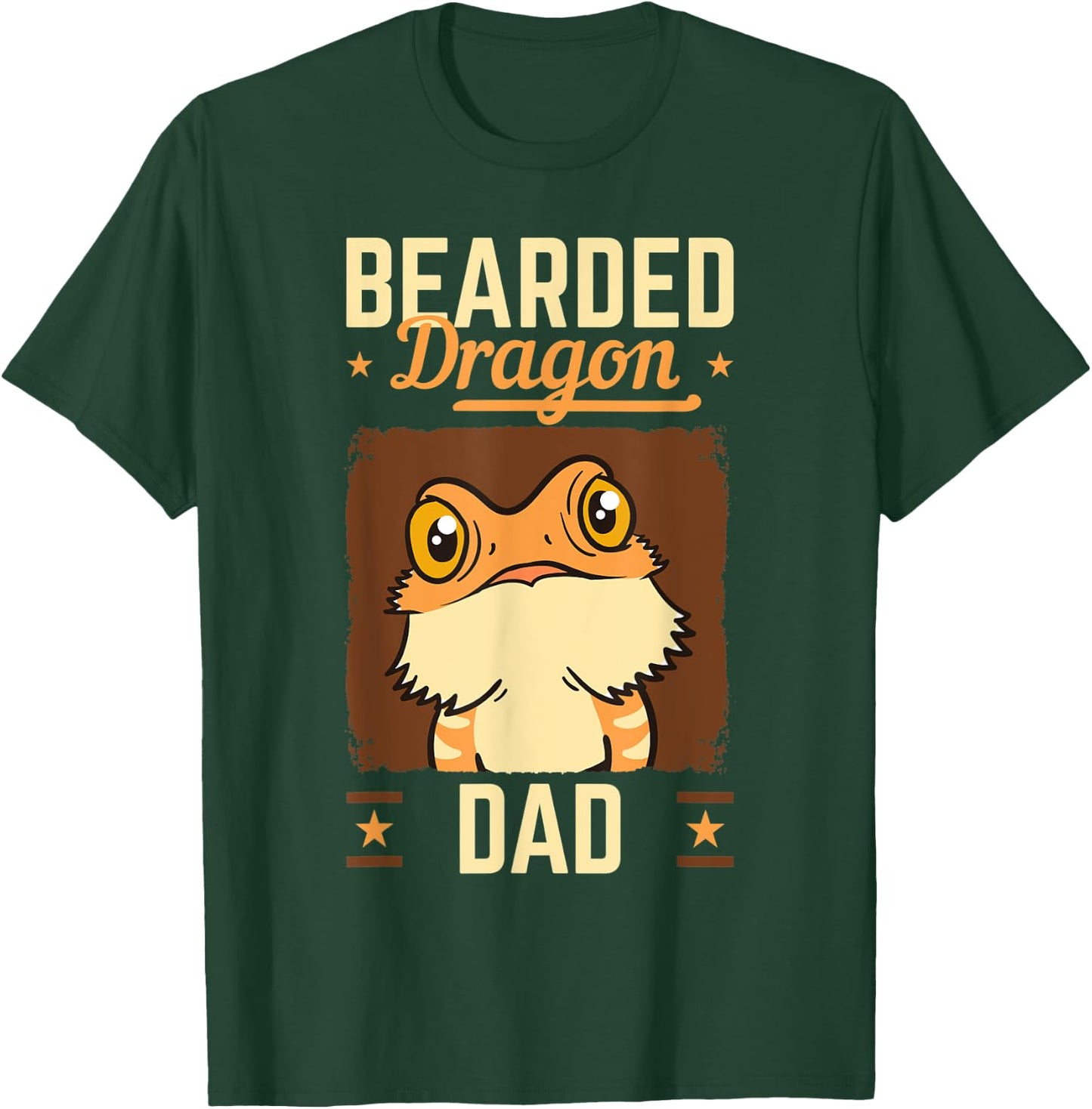 Bearded Dragon Dad Gecko Lizard Owner Reptile Lover Gift T-Shirt - T-Shirt | Forest