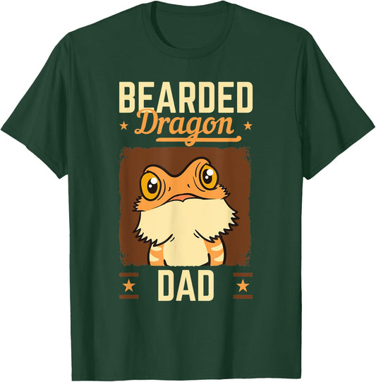 Bearded Dragon Dad Gecko Lizard Owner Reptile Lover Gift T-Shirt - T-Shirt | Forest