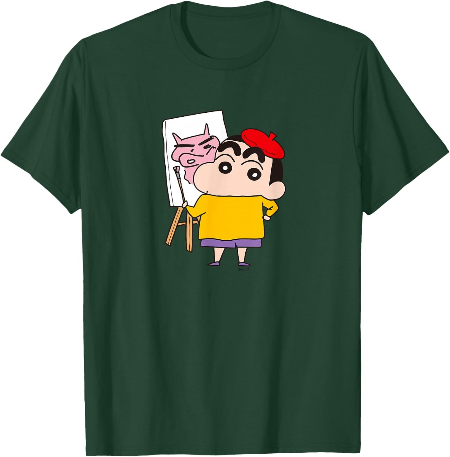 【Manga】Crayon Shin-chan, drawing Shin-chan T-Shirt - T-Shirt | Forest