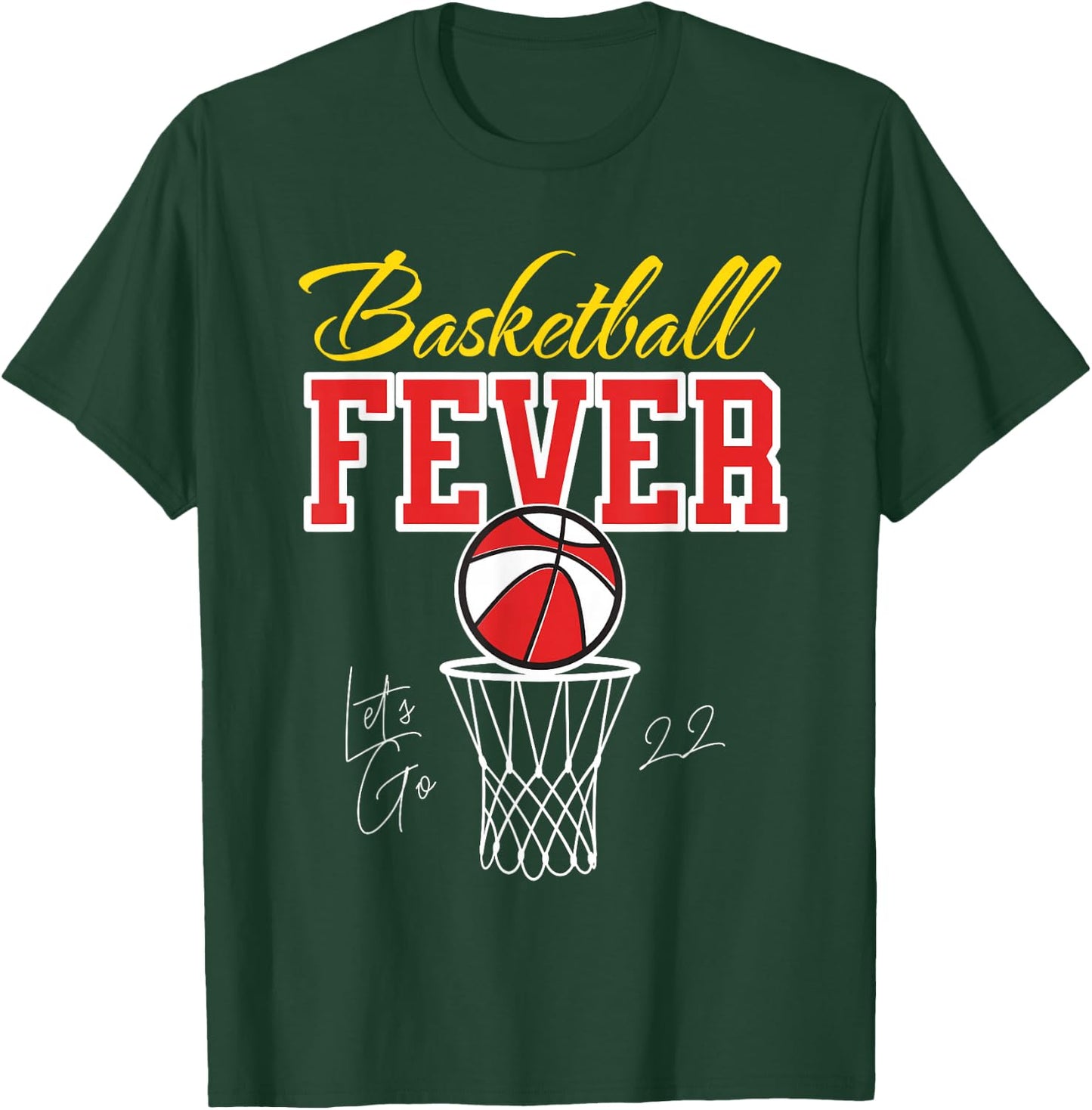 Basketball Fever Women's Basketball T-Shirt - T-Shirt | Forest