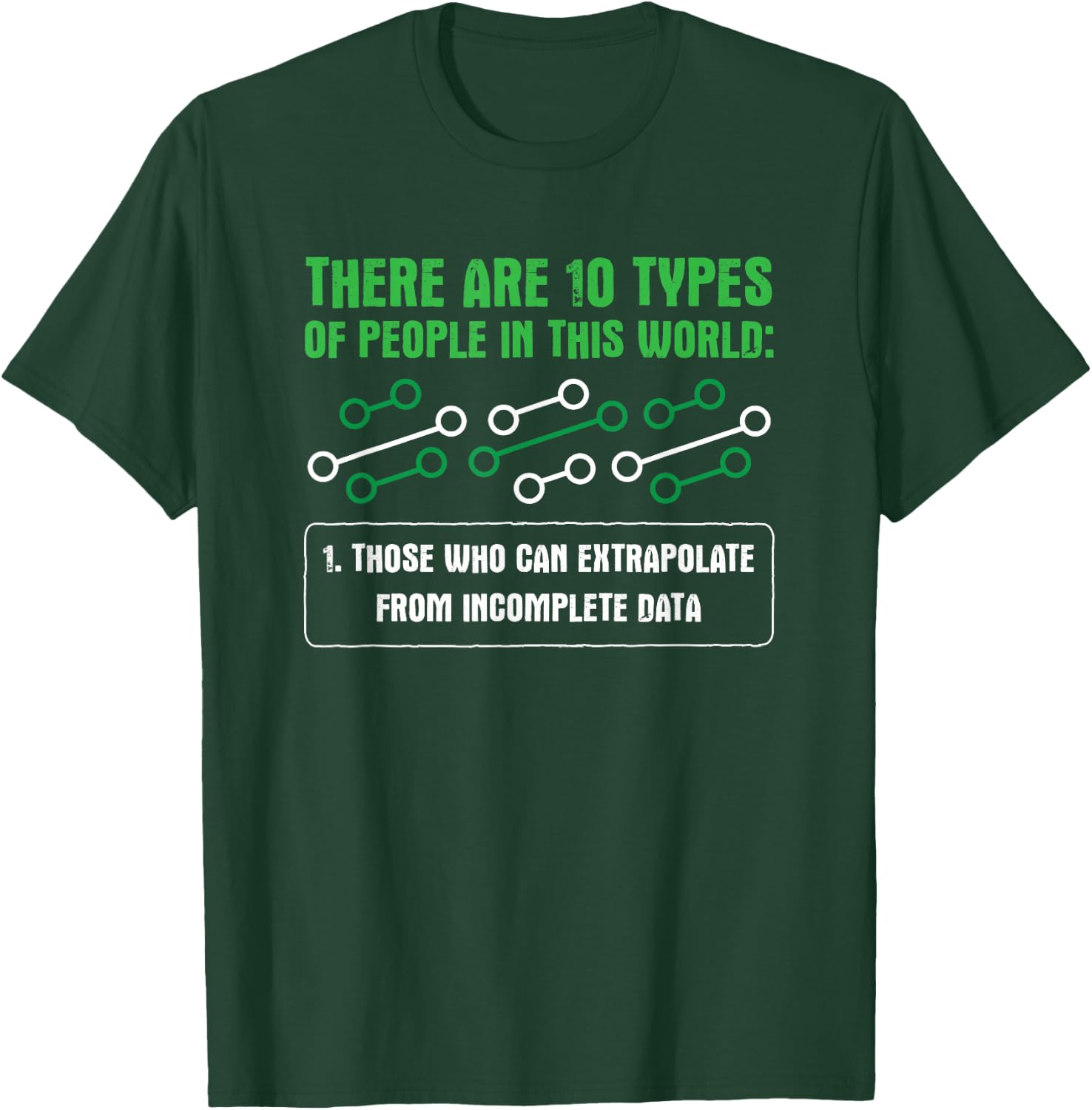Extrapolate Incomplete Data Data Scientist Statistician T-Shirt - T-Shirt | Forest