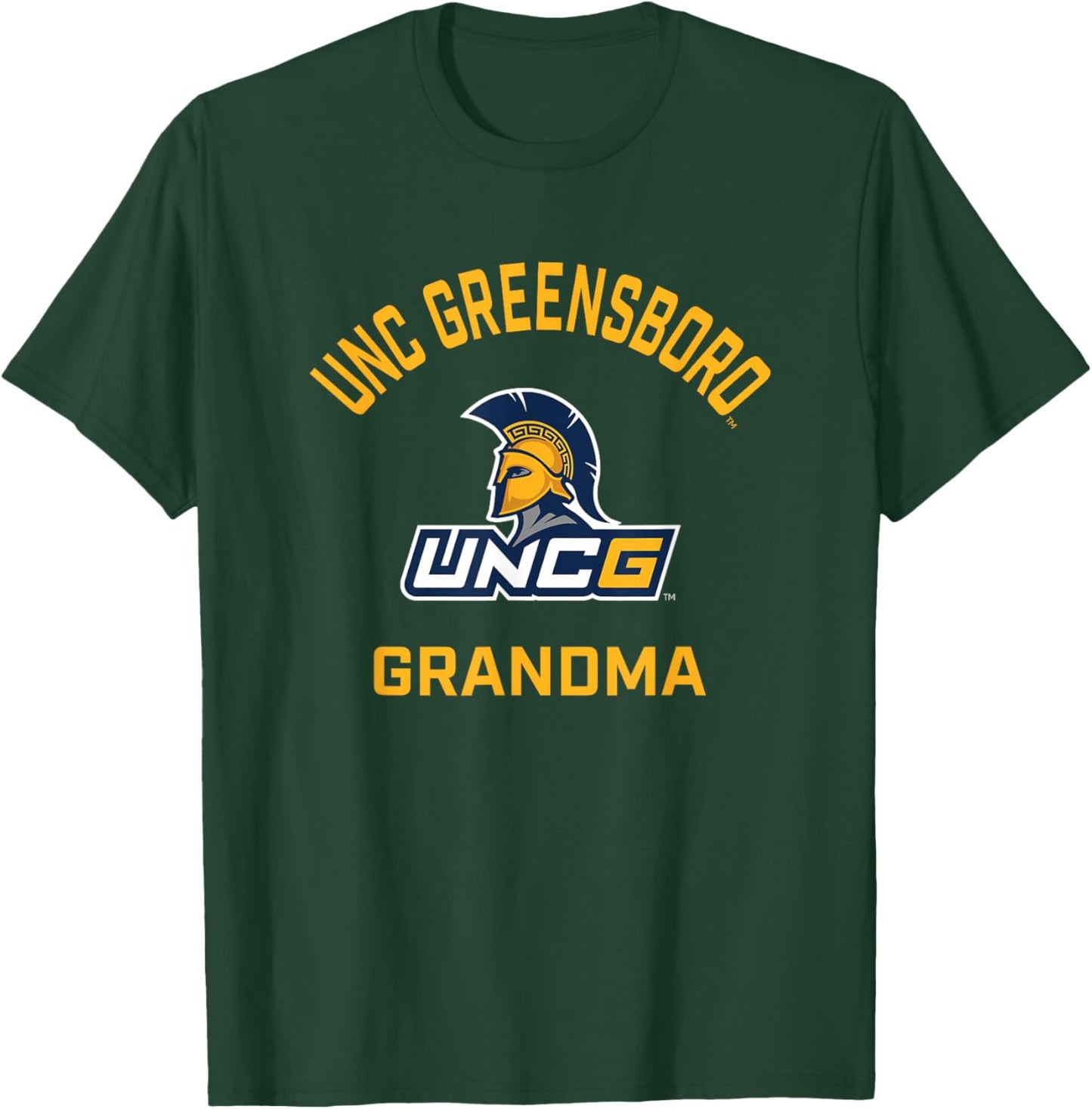 UNC Greensboro UNCG Spartans Arched Grandma T-Shirt - T-Shirt | Forest
