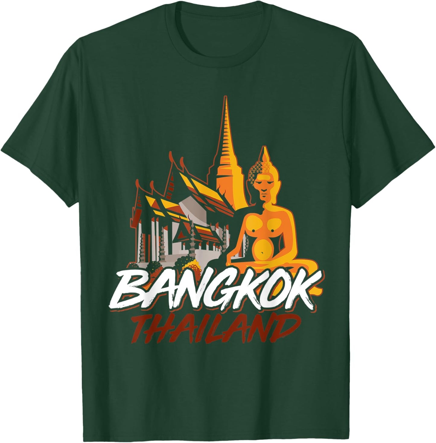 Proud Thai Flag Bangkok Travel Phuket Chiang Mai Thailand T-Shirt - T-Shirt | Forest
