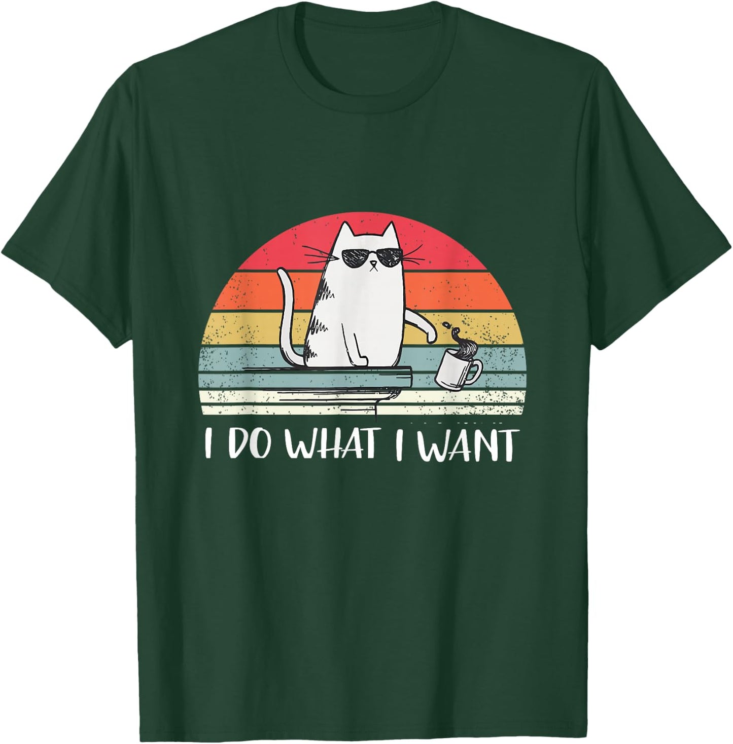 I do What I Want Funny Black cat Lovers Small T-Shirt - T-Shirt | Forest