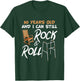 Rocking Chair Walking Aid Pun Rock Music Lover 60th Birthday T-Shirt - T-Shirt | Forest
