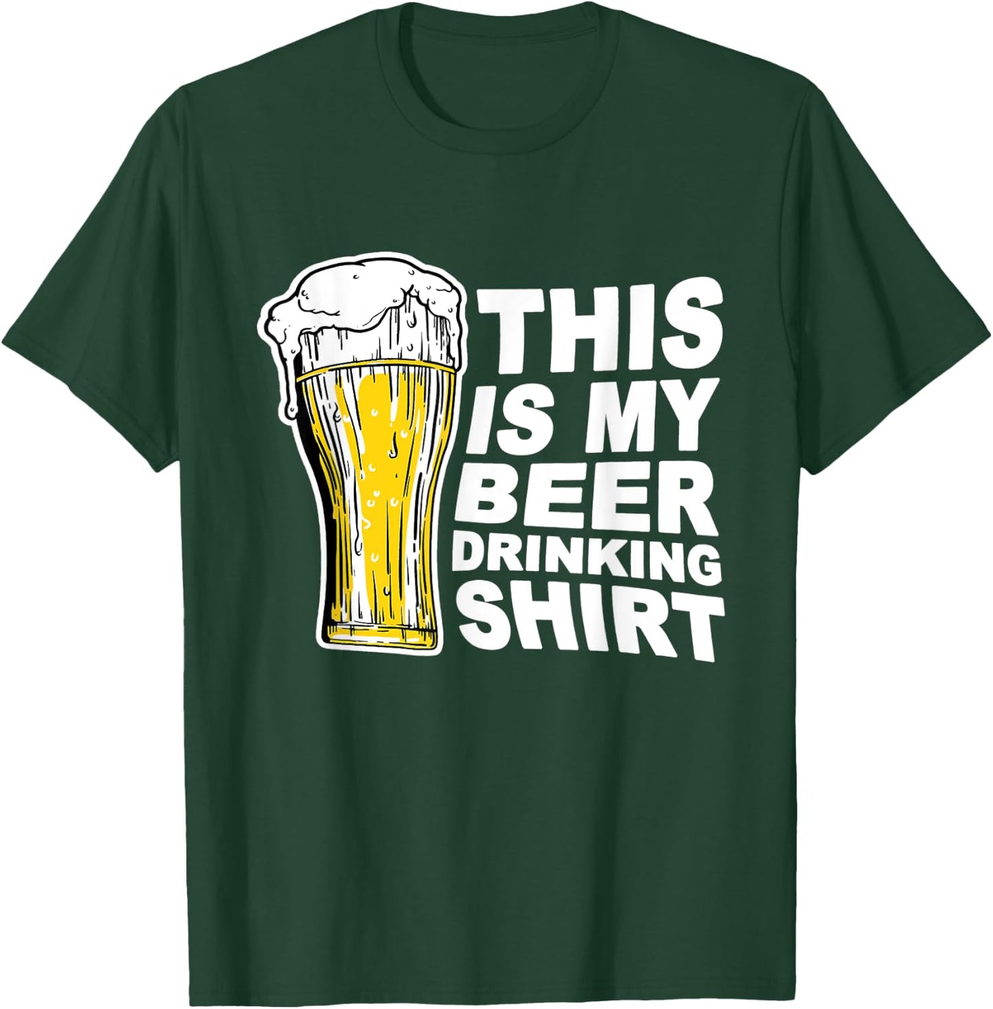 This Is My Beer Drinking Shirt Funny Saying Gift T-Shirt - T-Shirt | Forest
