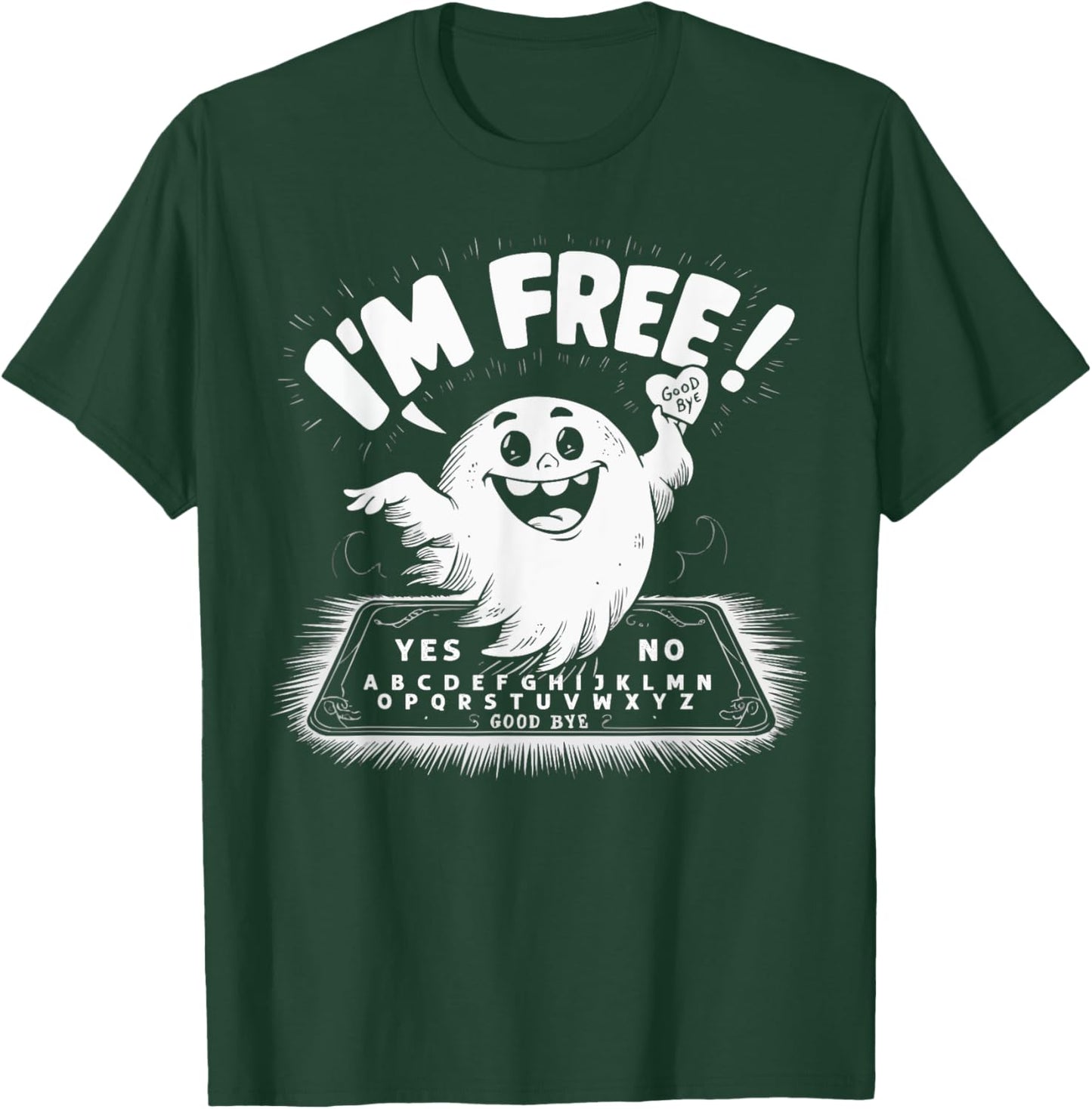 Ouija Board Paranormal Spirit Board Trick Or Treat Halloween T-Shirt - T-Shirt | Forest