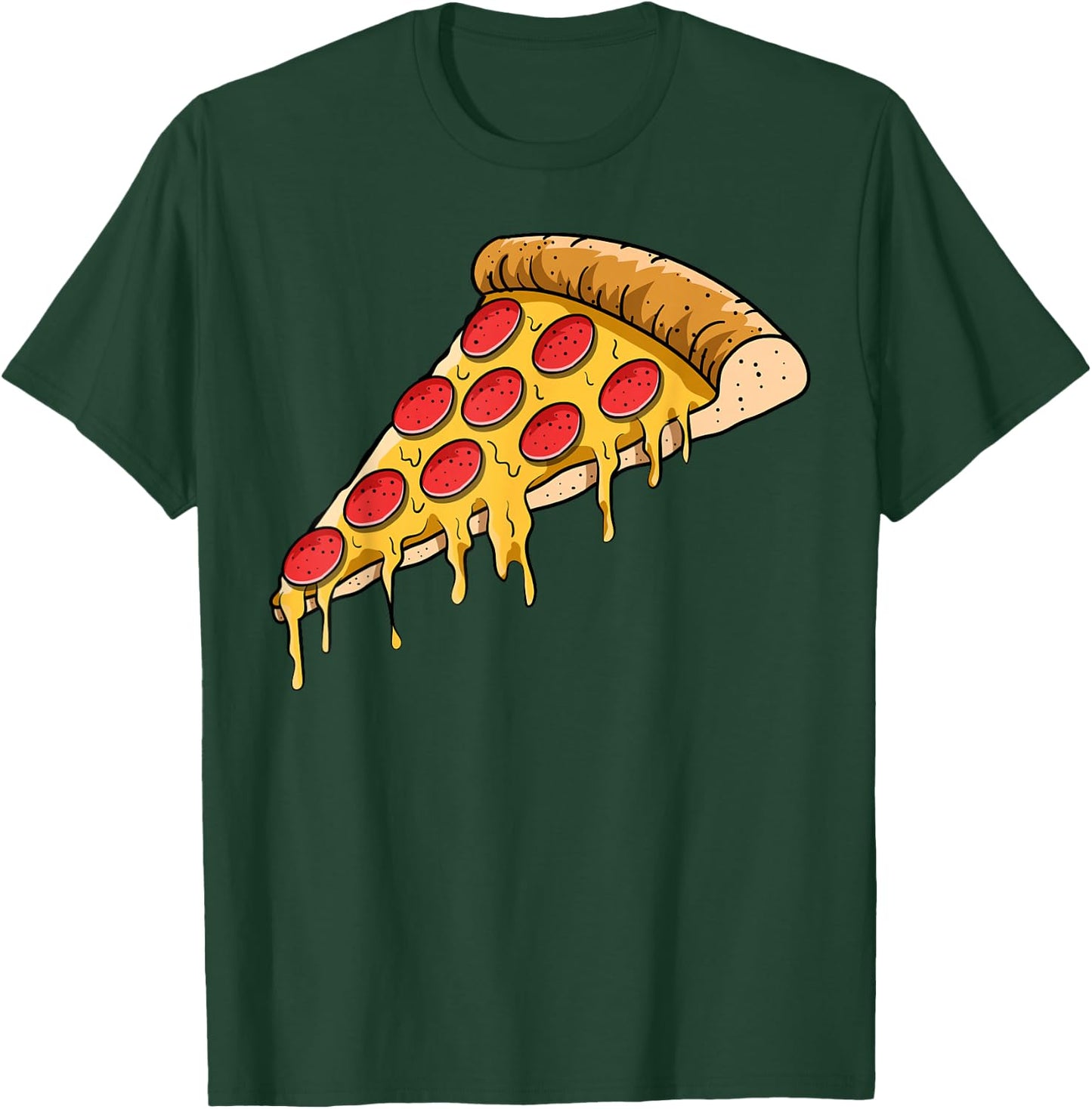 Pizza Slice Crust Neapolitan Deep-Dish Pizzeria Pizzaiolo T-Shirt - T-Shirt | Forest