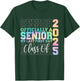 Officially Senior 2025 My Last First Day Class of 25 Tie Dye T-Shirt - T-Shirt | Forest